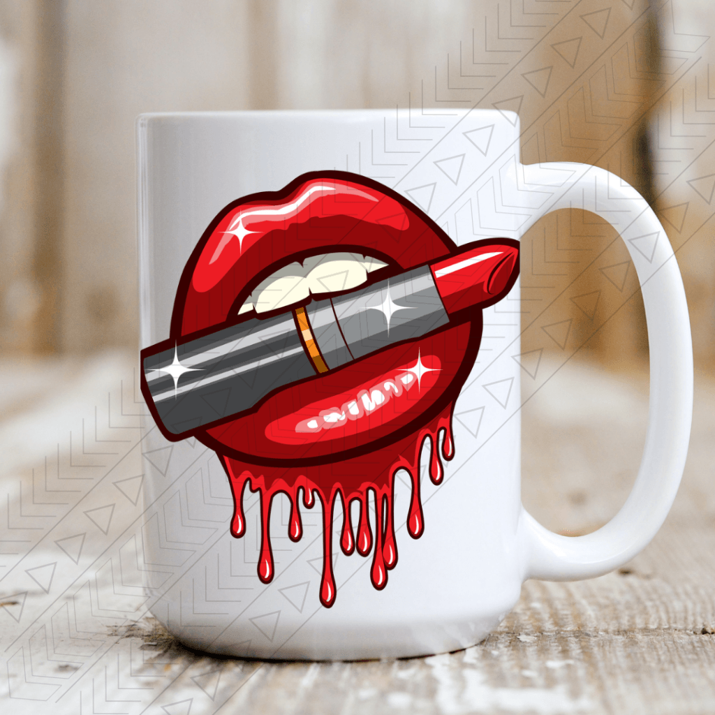 Lips Lipstick Ceramic Mug 15Oz Mug