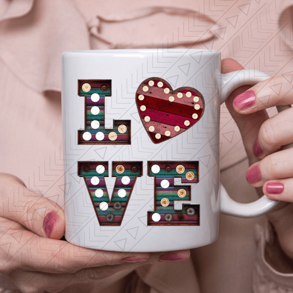 Love Marquee Ceramic Mug 11Oz Mug