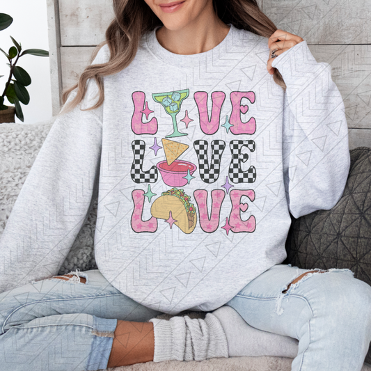 Love Tacos Chips Marg Sweatshirt Shirts & Tops