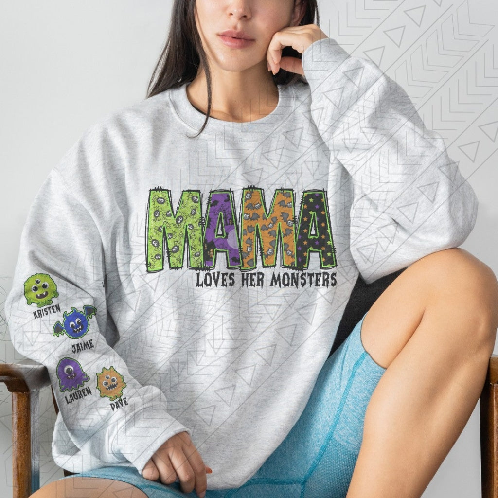 Loves Her Monsters Sweatshirt (Custom) Shirts & Tops