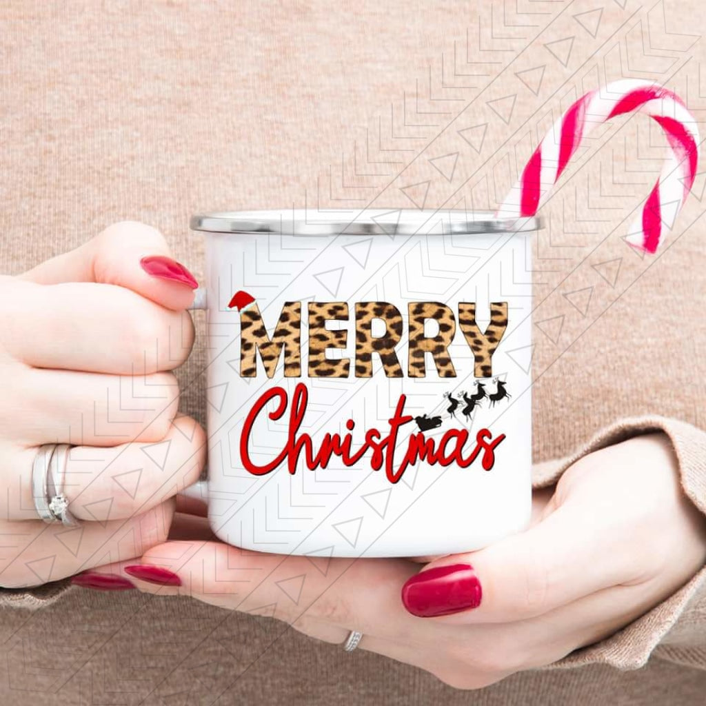 Merry Christmas Enamel Mug Mug