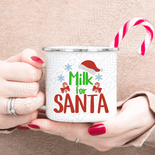 Milk For Santa Enamel Mug Mug