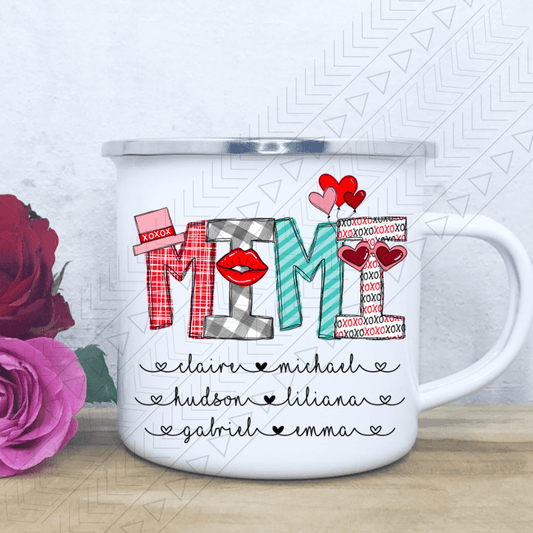 Mimi Custom Valentine Enamel Mug Mug