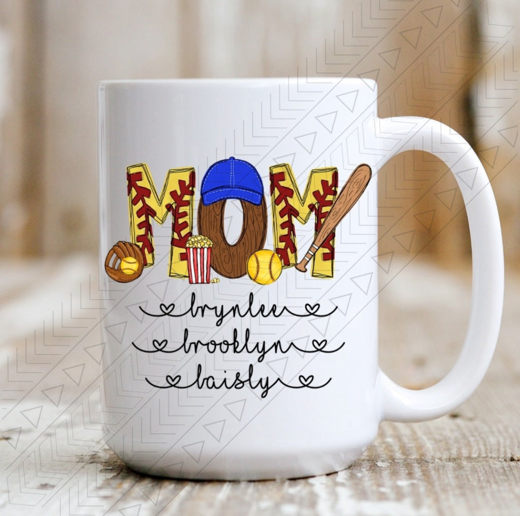 Mom Baseball/softball Mug