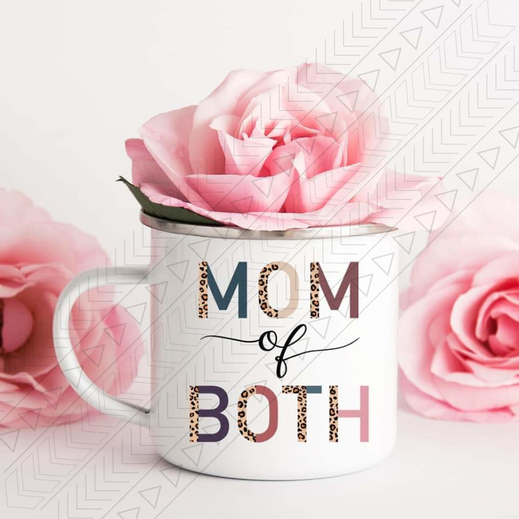 Mom Of Both Enamel Mug Mug