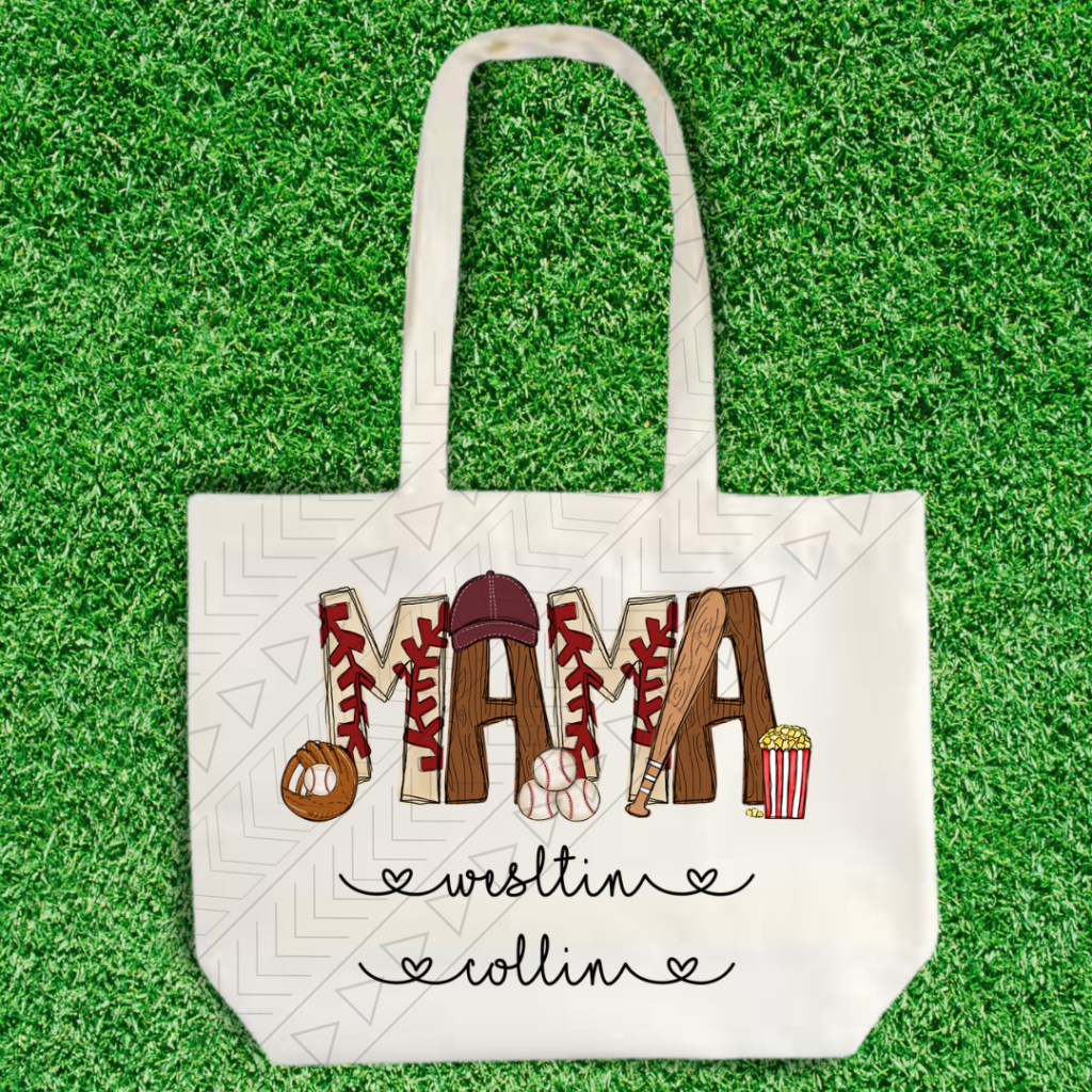 Name & Kids Baseball/softball Tote Tote