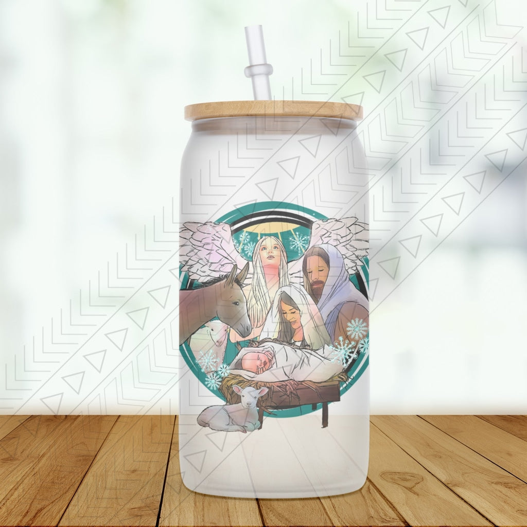 Nativity Glass Can