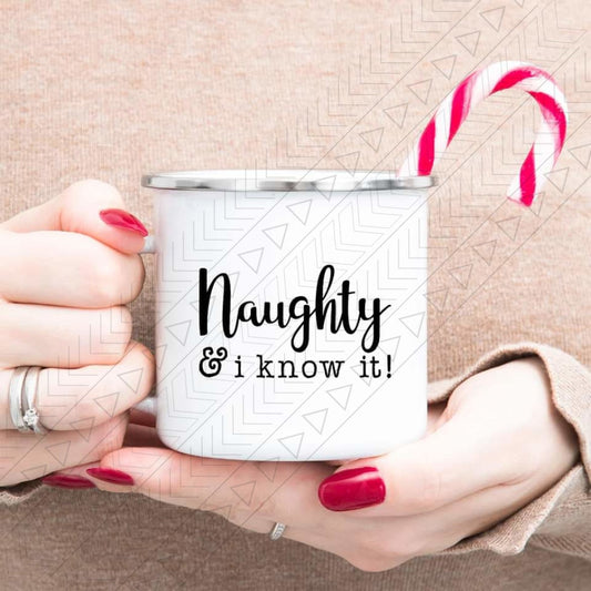 Naughty & I Know It Mug