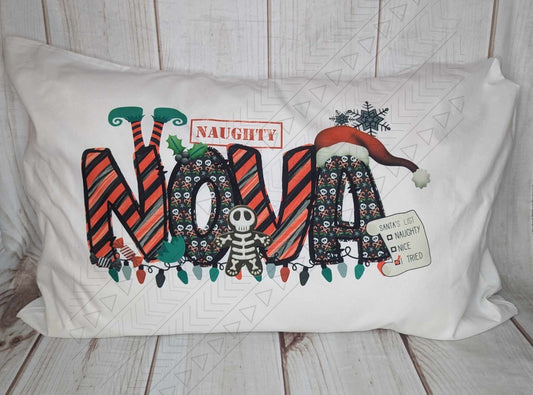 Naughty List Pillowcase Personalized Pillowcases
