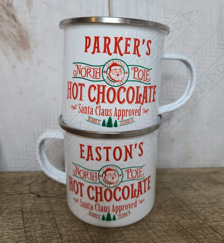 North Pole Hot Cocoa Personalized Mug