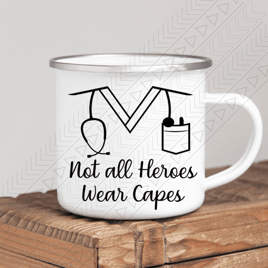 Not All Heros Enamel Mug Mug