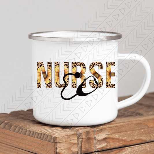 Nurse Sunflower Enamel Mug Mug