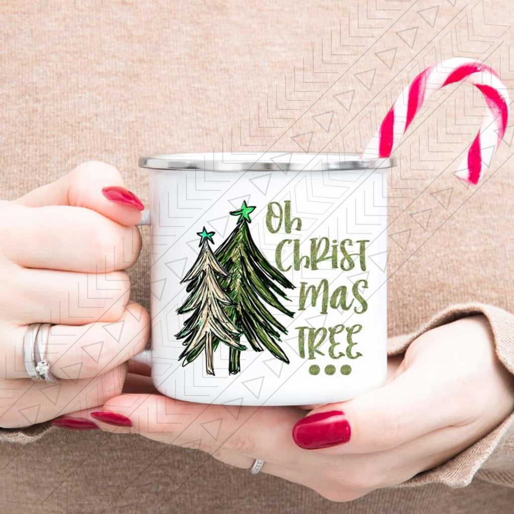 Oh Christmas Tree Enamel Mug Mug