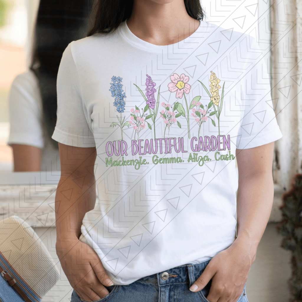 Our Beautiful Garden Name Tee Shirts & Tops
