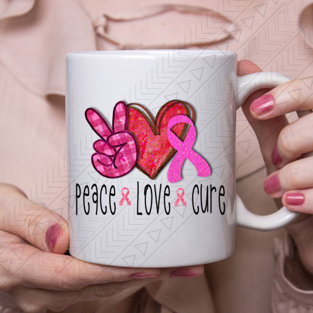 Peace Love Cure Ceramic Mug 11Oz Mug