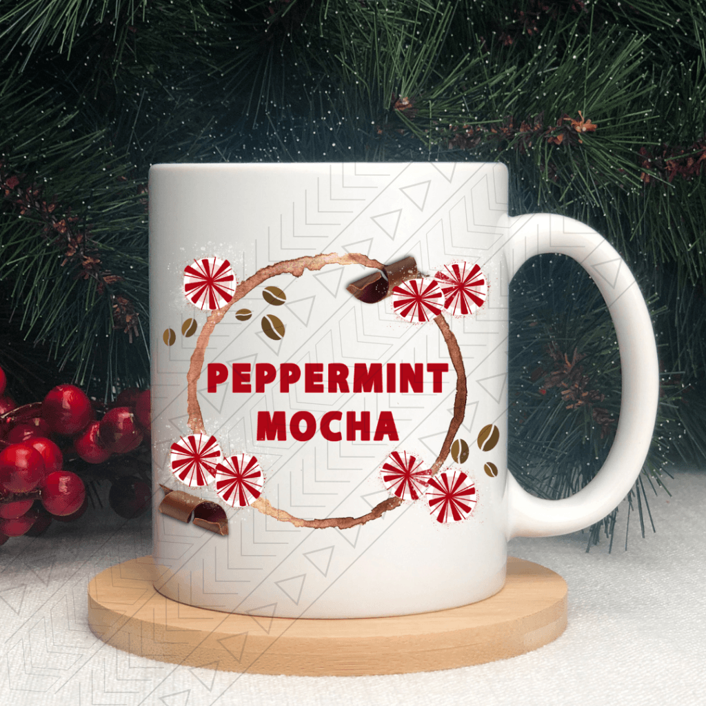 Peppermint Mocha Ceramic Mug 11Oz Mug