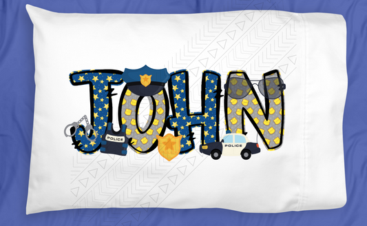 Police Pillowcase Personalized Pillowcases