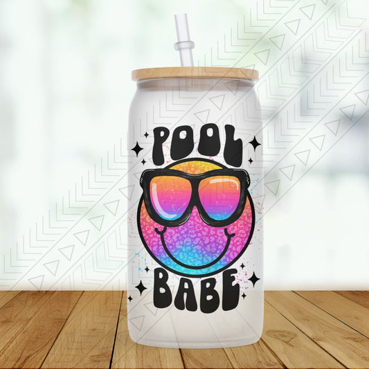 Pool Babe Glass Can