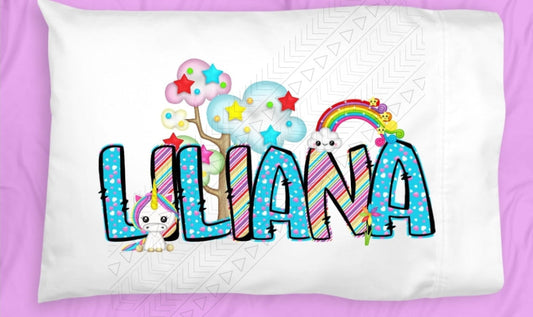 Rainbow Unicorn Pillowcase Personalized Pillowcases