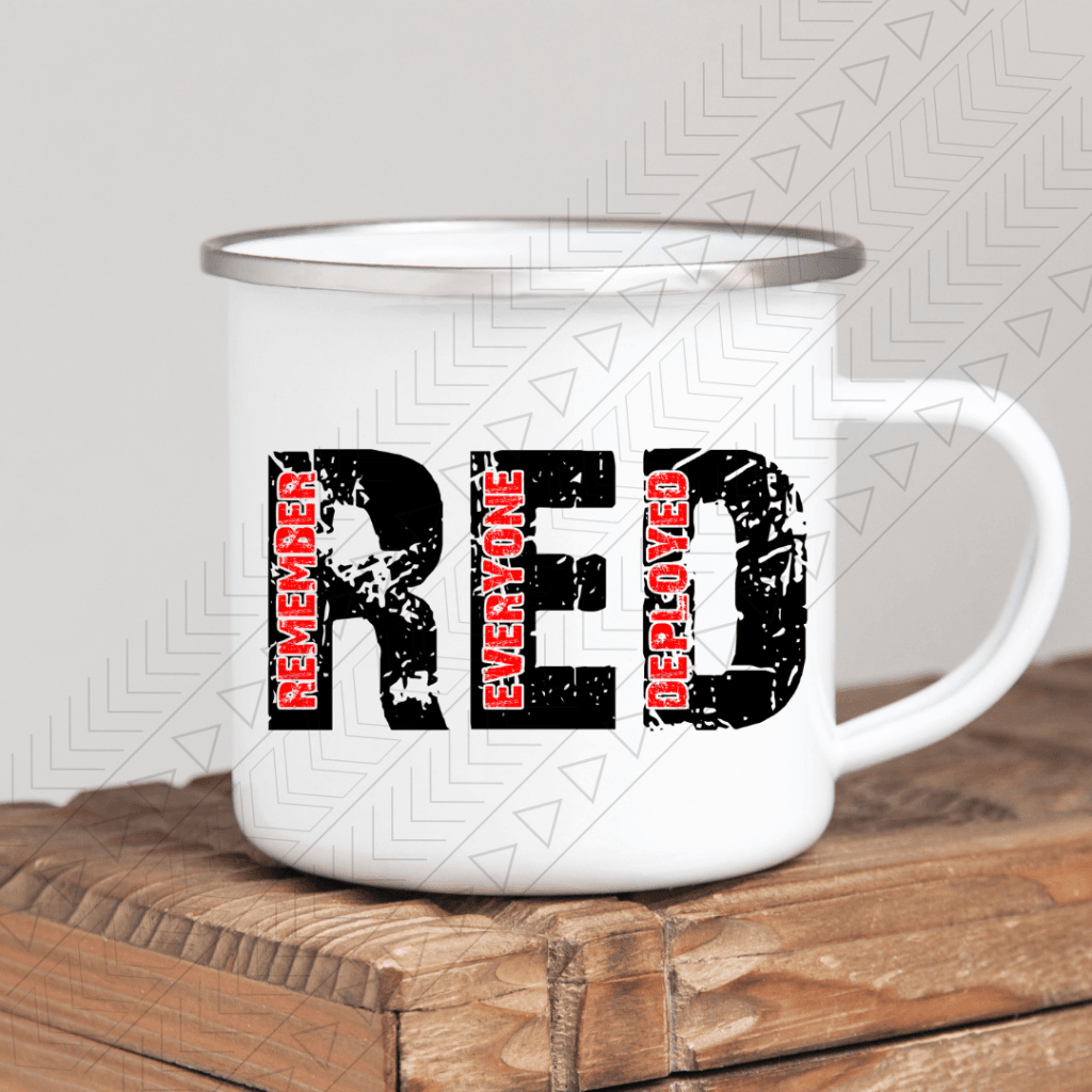 Red Enamel Mug Mug