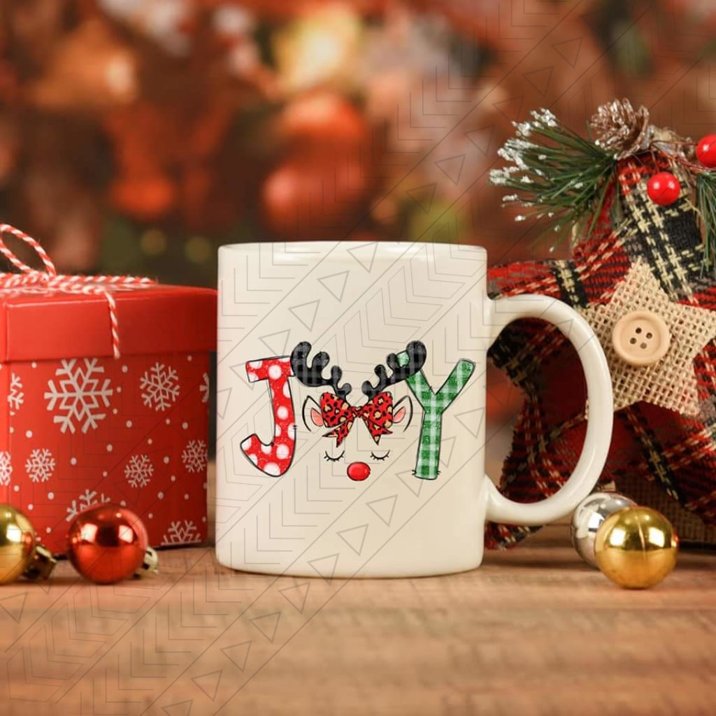 Reindeer Joy Ceramic Mug 11Oz Mug