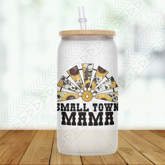 Small Town Mama Glass Can
