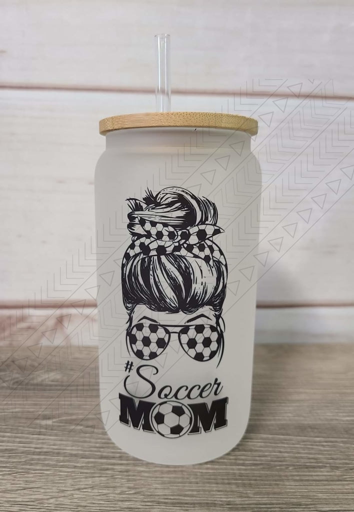 Soccer Mom Glass Can
