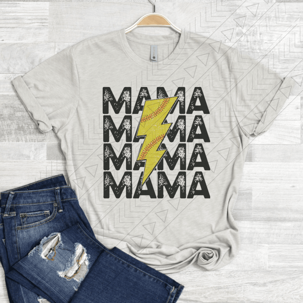 Softball Mama Bolt Shirts & Tops