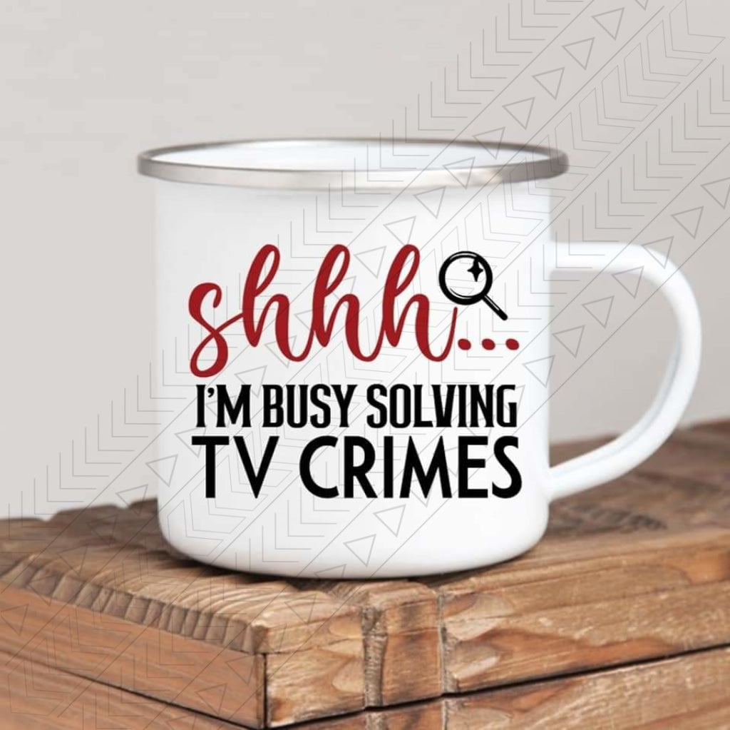 Solving Tv Crimes Enamel Mug Mug