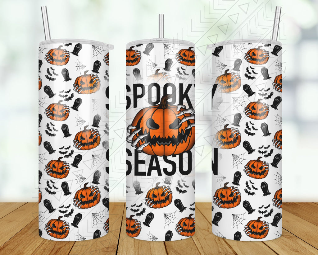 Spooky Pumpkin Season 20Oz Metal Tumbler