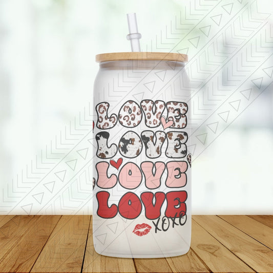 Stacking Love Xoxo Glass Can