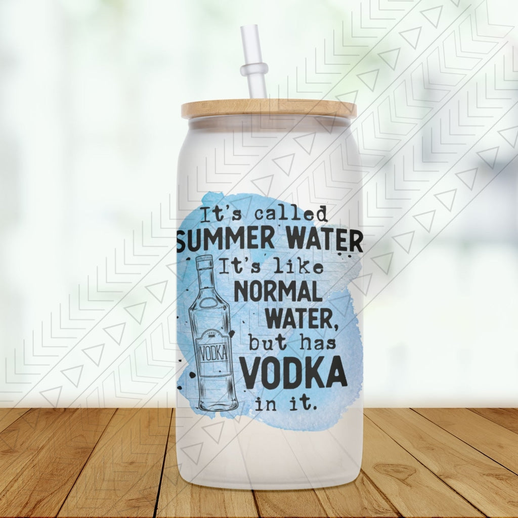 Summer Water Frosted Glass / Vodka Glass Can