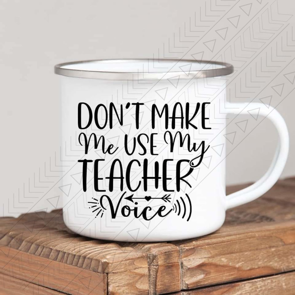 Teacher Voice Enamel Mug Mug