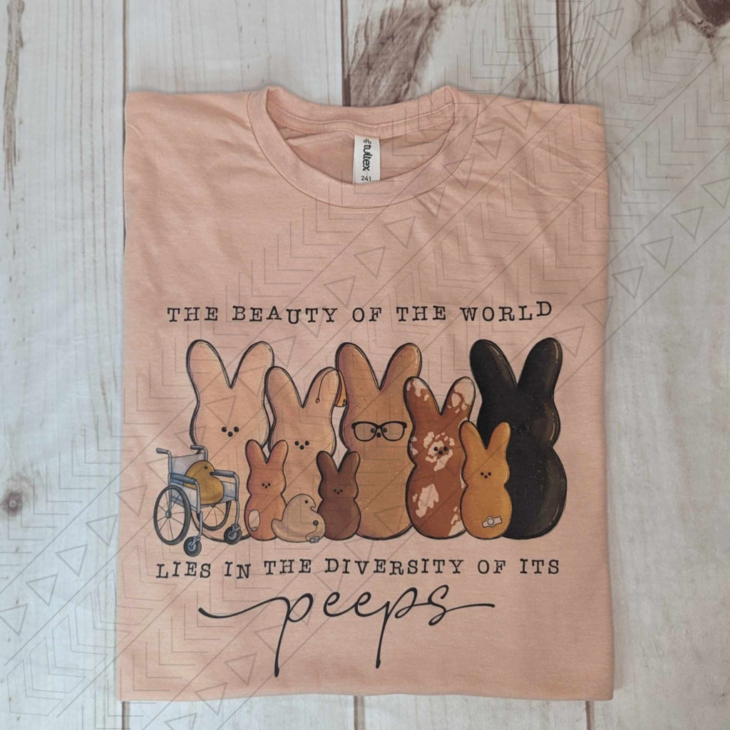 The Beauty Of World Tee S / Peach Abilities Shirts & Tops