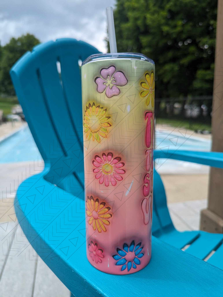 Thick Thighs Summer Vibes 3D Puff Tumbler