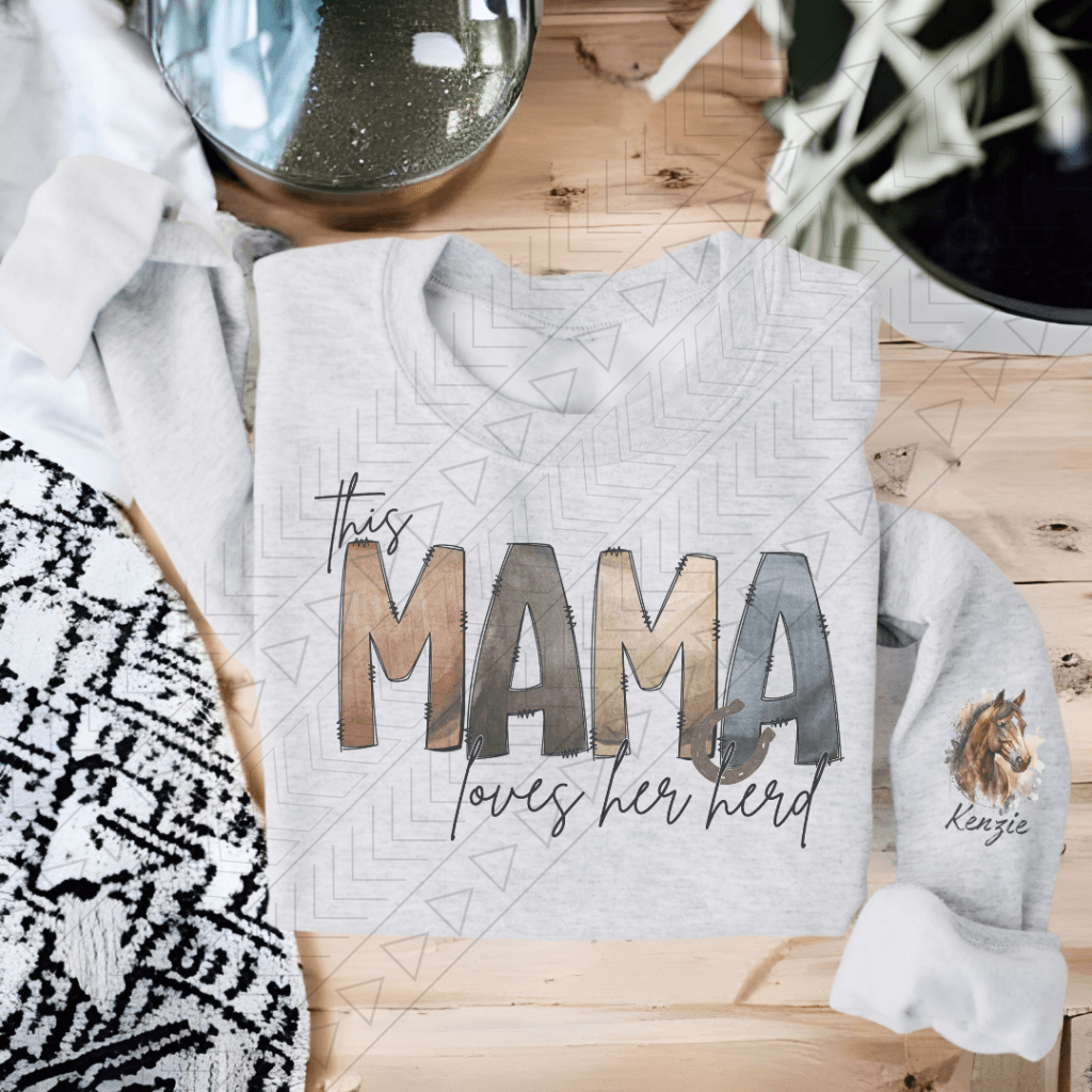 This Mama Loves Her Herd (Horse) Shirts & Tops