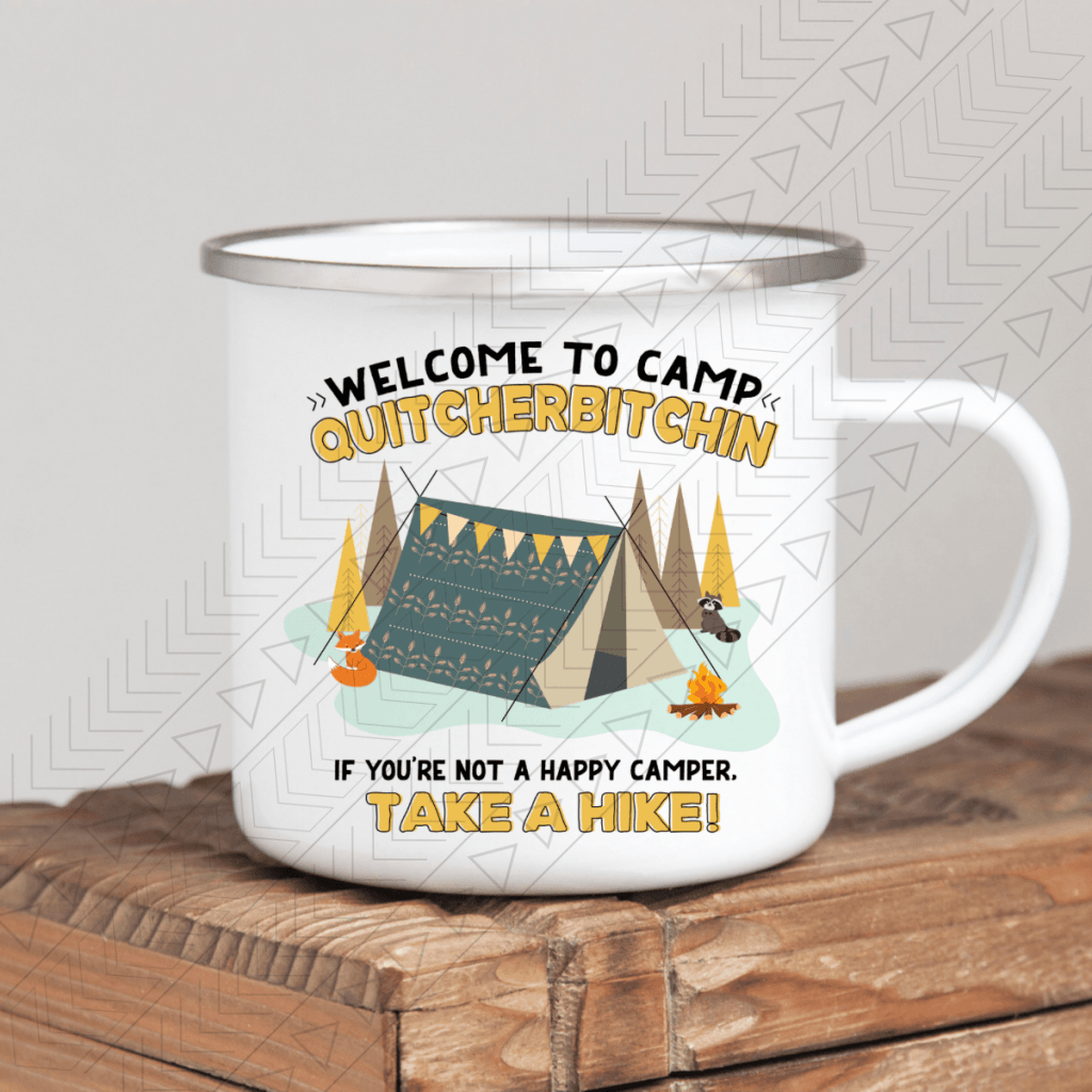 Welcome To Camp Enamel Mug Mug