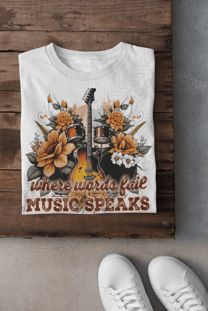 Where Words Fail Music Speaks Shirts & Tops