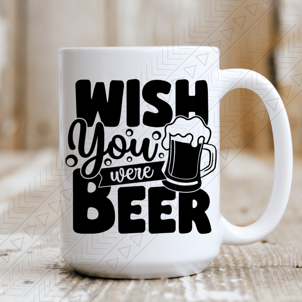 Wish You Were Beer Ceramic Mug 15Oz Mug