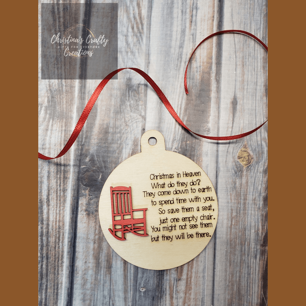 Christmas in Heaven Christmas Ornament - Holiday Ornaments