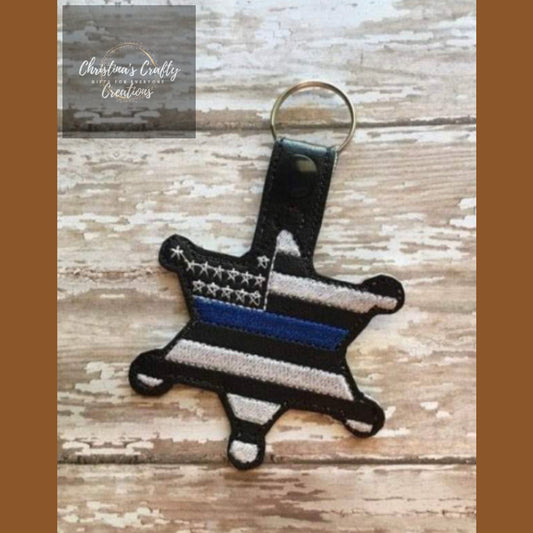 Custom Thin Blue Line Sheriffs Badge
