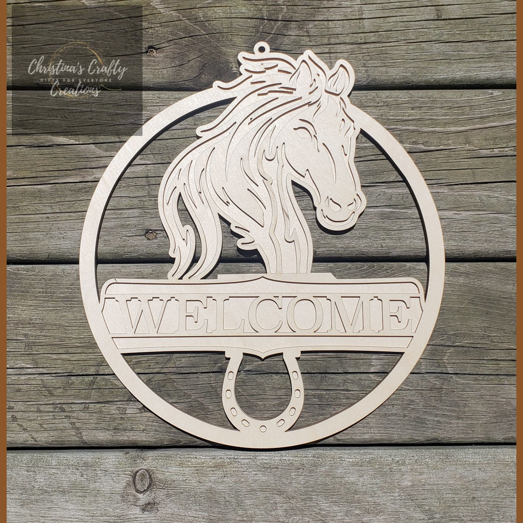 Horse Welcome Sign DIY - Signage